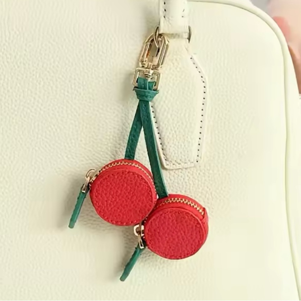 Cherry AirTag Keychain Accessory